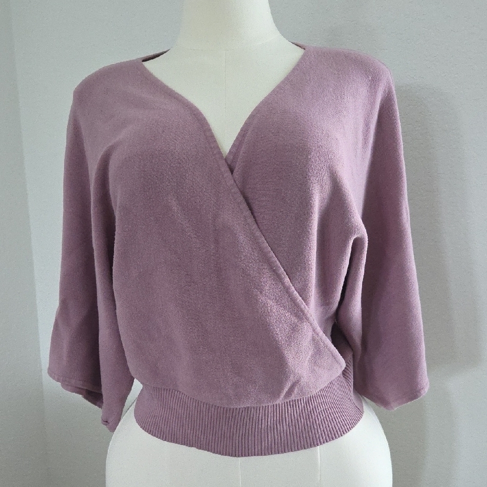 Lavender Wrap Sweater